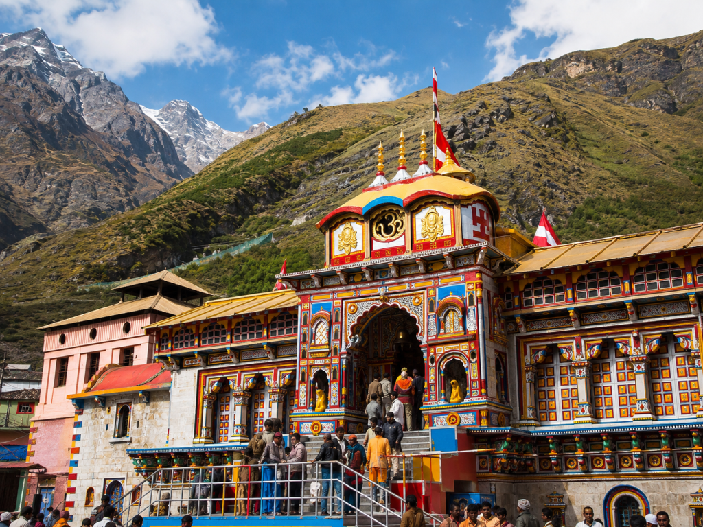 Badrinath Temple on the Kedarnath and Badrinath Yatra